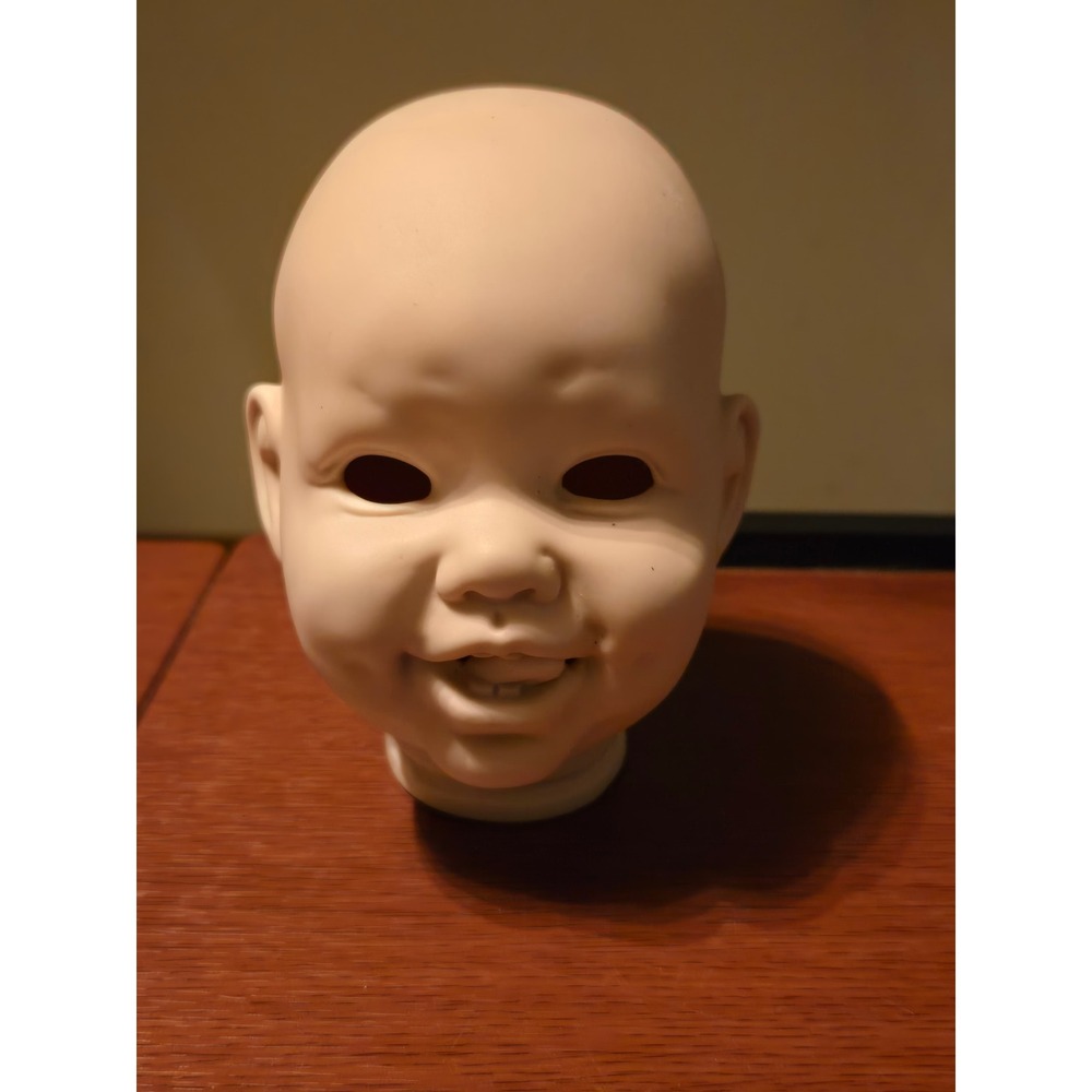 Vintage 1990 Sunshine Cindy Rolfe Reproduction Bisque Porcelain Doll Head Blank